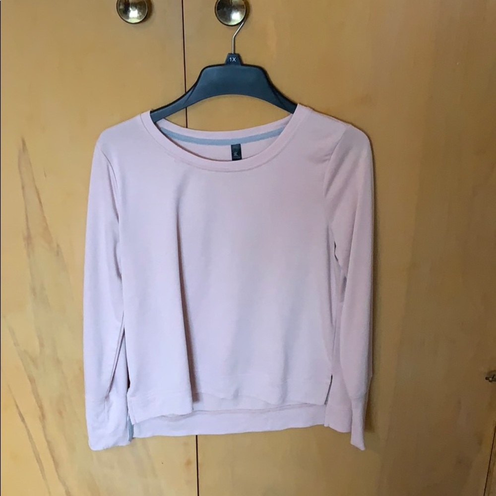 A blush pink crew neck